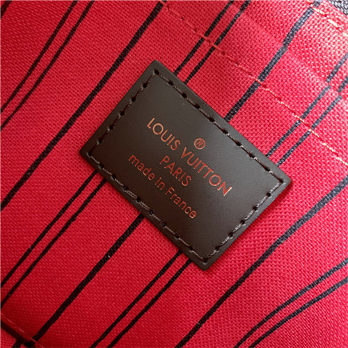 Louis Vuitton NEVERFULL PM Damier Ebene Red High