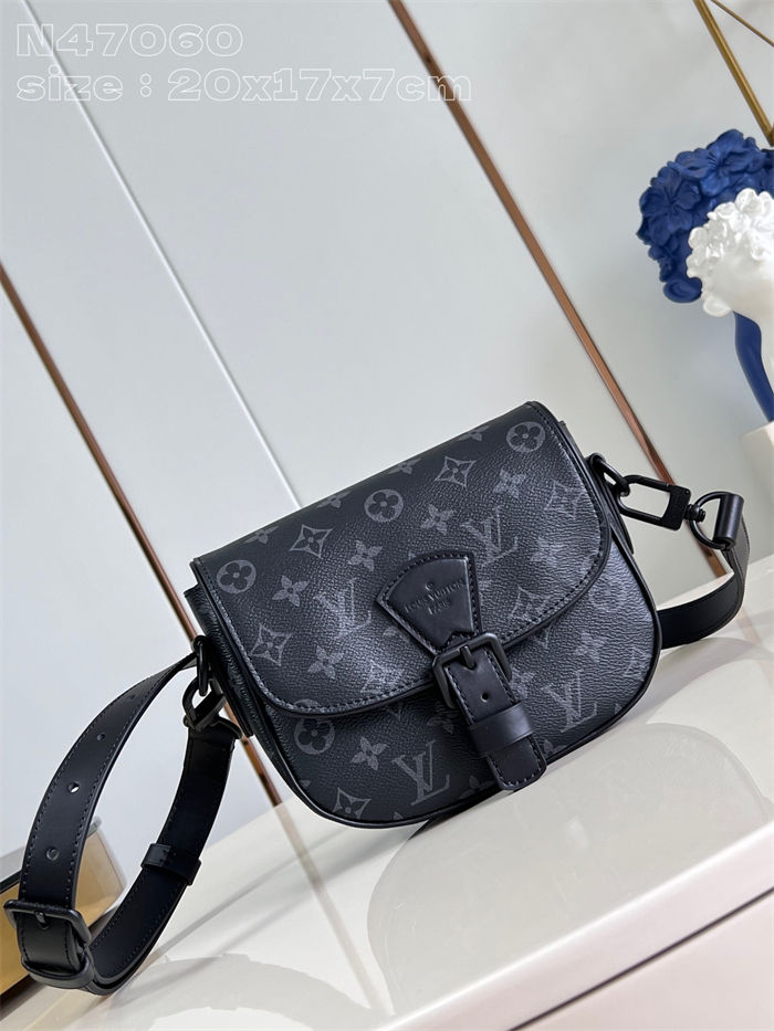 Louis Vuitton Montsouris Messenger PM Monogram Macassar M47060 High