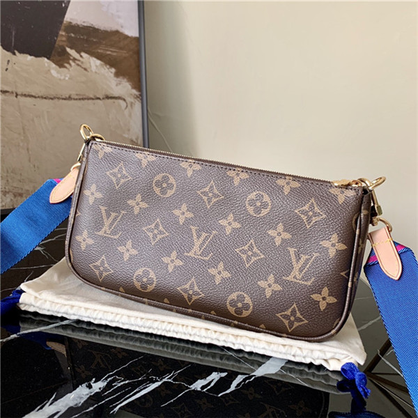 Louis Vuitton Multi Pochette accessories Monogram Canvas Blue High