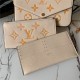 Louis Vuitton FÉLICIE POCHETTE Monogram Empreinte Cream/Saffron High