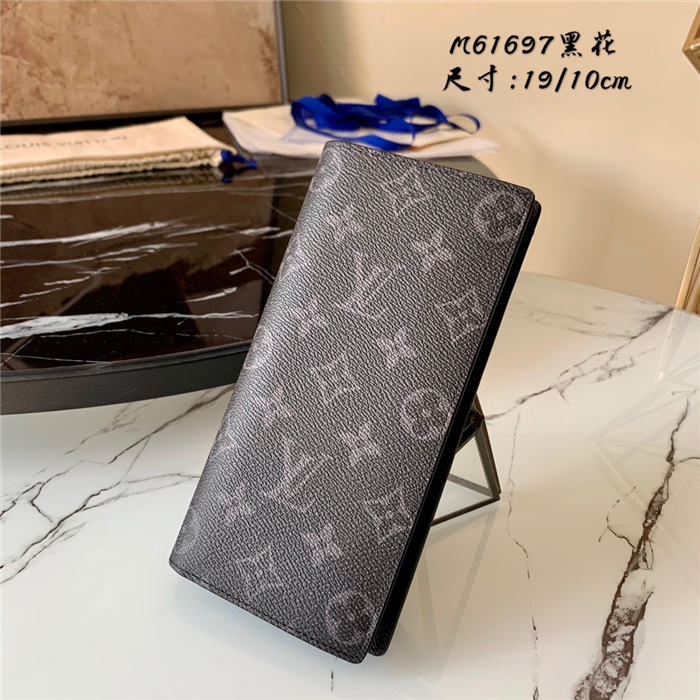 Louis Vuitton BRAZZA WALLET Monogram Eclipse High