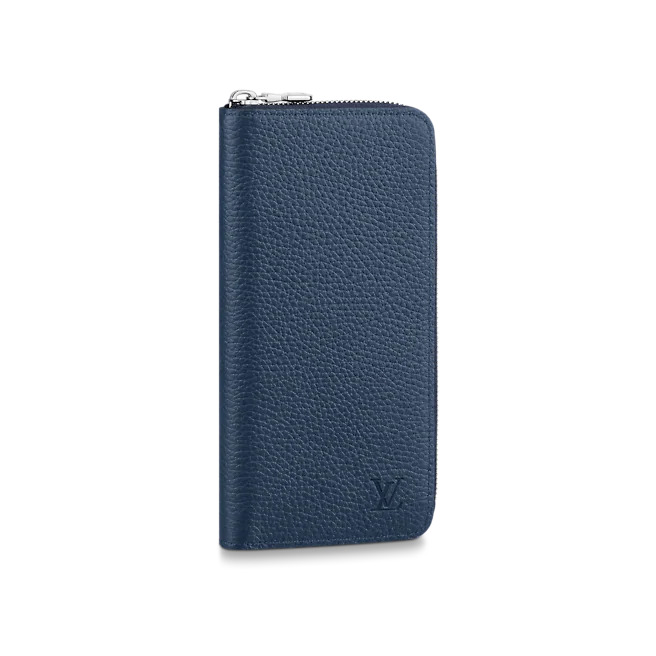 Louis Vuitton ZIPPY WALLET VERTICAL Taurillon Navy High