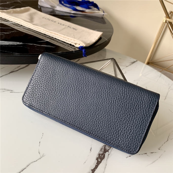 Louis Vuitton ZIPPY WALLET VERTICAL Taurillon Navy High