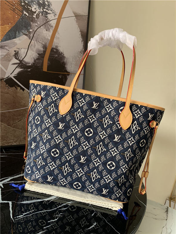 Louis Vuitton SINCE 1854 NEVERFULL MM Blue High