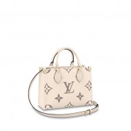 Louis Vuitton ONTHEGO PM Monogram Empreinte Cream/Bois High