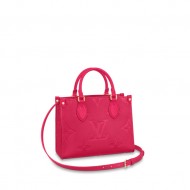 Louis Vuitton ONTHEGO PM Monogram Empreinte Freesia Pink High