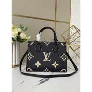 Louis Vuitton ONTHEGO PM Monogram Empreinte Black/Beige High