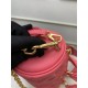 Louis Vuitton PAPILLON BB Quilted and embroidered smooth calf leather Dragon Fruit Pink M59826 High