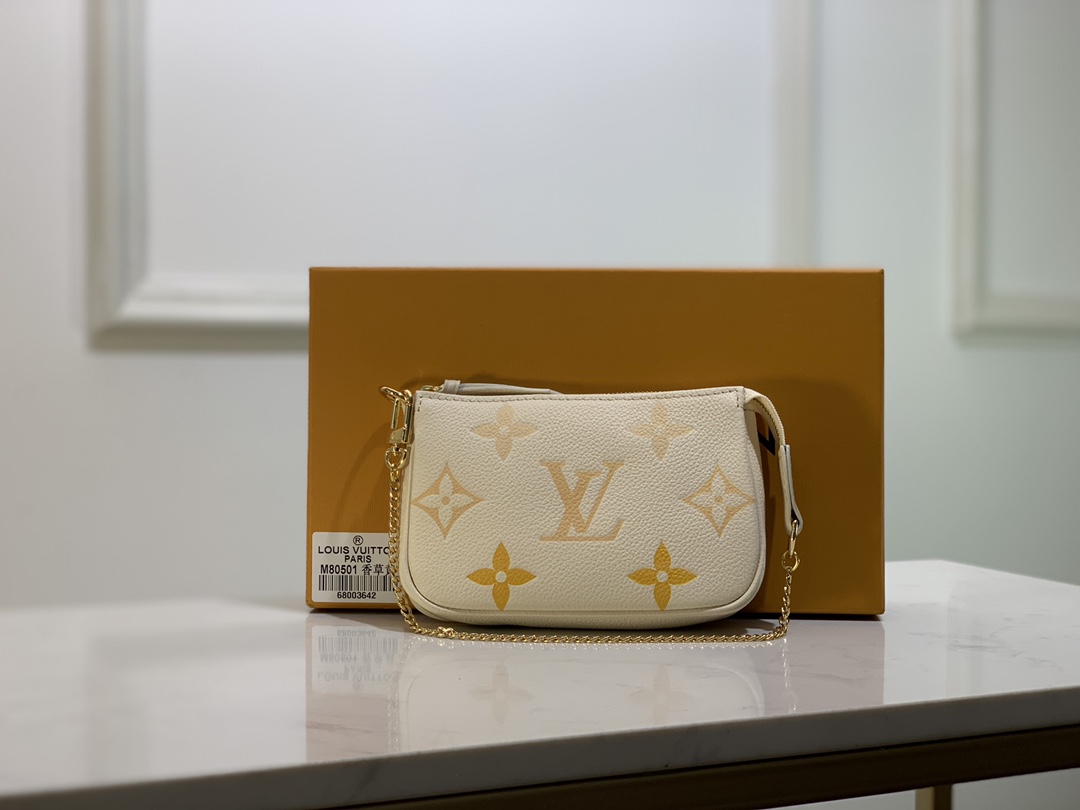 Louis Vuitton MINI POCHETTE ACCESSOIRES Monogram Empreinte High