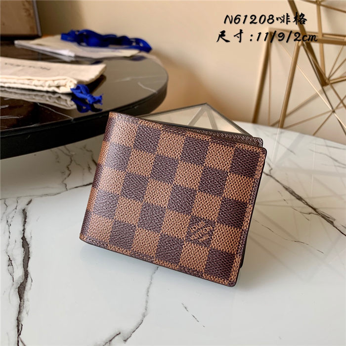 Louis Vuitton SLENDER WALLET Damier Ebene High