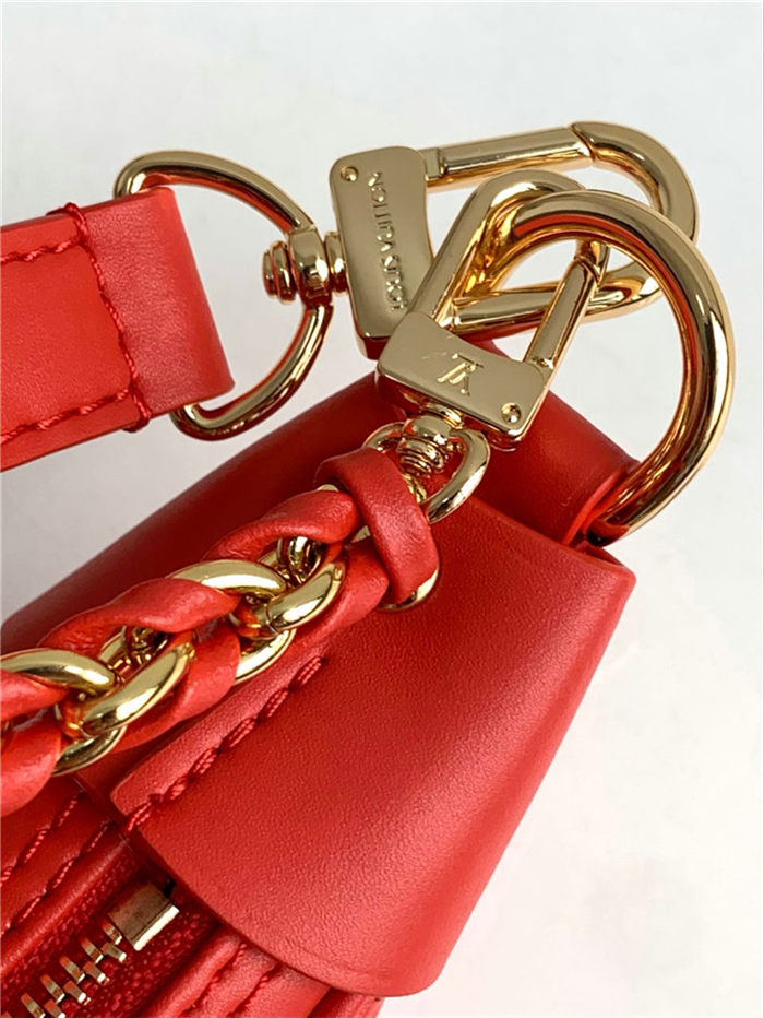 Louis Vuitton LOOP Baguette Handbag Calfskin M22594 Red High