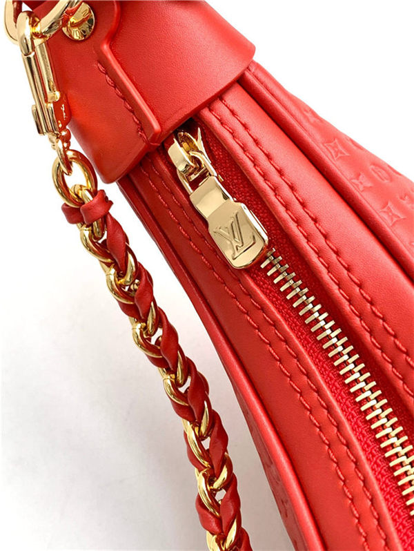 Louis Vuitton LOOP Baguette Handbag Calfskin M22594 Red High