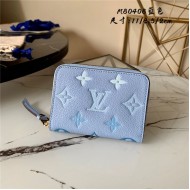 Louis Vuitton ZIPPY COIN PURSE Monogram Empreinte Summer Blue High