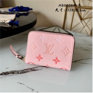 Louis Vuitton ZIPPY COIN PURSE Monogram Empreinte Pink High