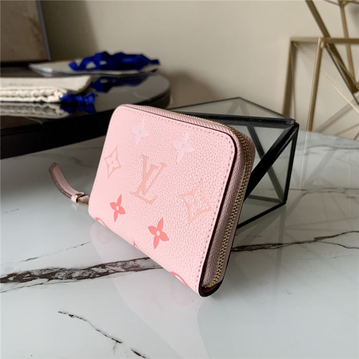 Louis Vuitton ZIPPY COIN PURSE Monogram Empreinte Pink High