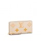 Louis Vuitton ZIPPY WALLET Monogram Empreinte Cream/Saffron High