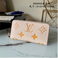 Louis Vuitton ZIPPY WALLET Monogram Empreinte Cream/Saffron High