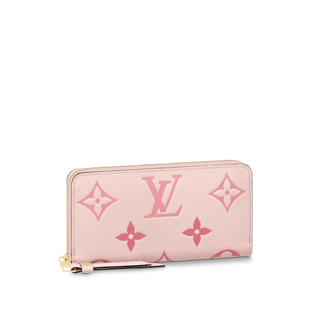 Louis Vuitton ZIPPY WALLET Monogram Empreinte Pink High