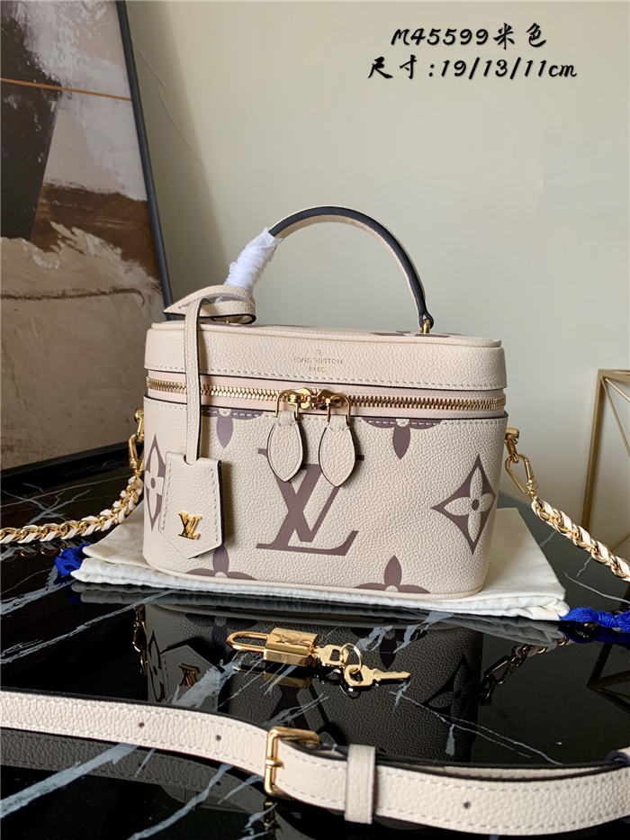 Louis Vuitton VANITY PM Cream/Bois de Rose Pink High