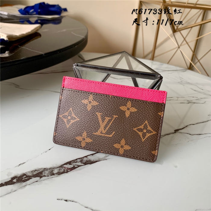 Louis Vuitton CARD HOLDER Monogram Fuchsia High