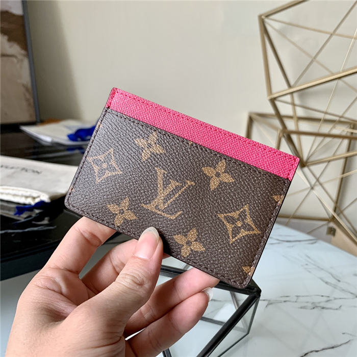 Louis Vuitton CARD HOLDER Monogram Fuchsia High