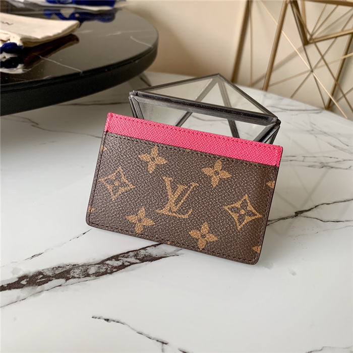 Louis Vuitton CARD HOLDER Monogram Fuchsia High