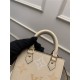 Louis Vuitton PETIT SAC PLAT Monogram Empreinte Cream / Saffron High