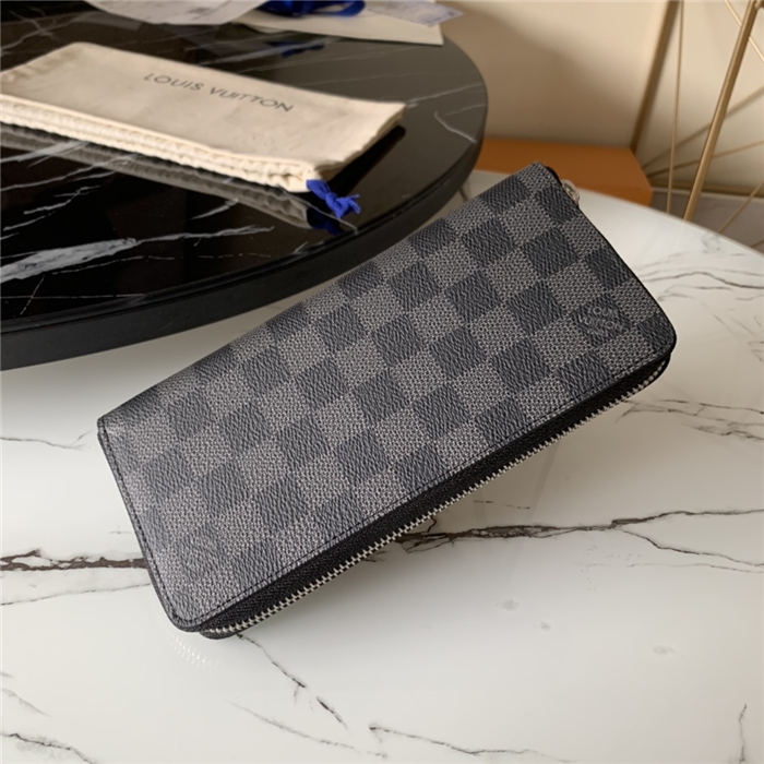 Louis Vuitton ZIPPY WALLET VERTICAL Damier Graphite High