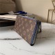 Louis Vuitton ZIPPY WALLET Monogram Blue-inside High