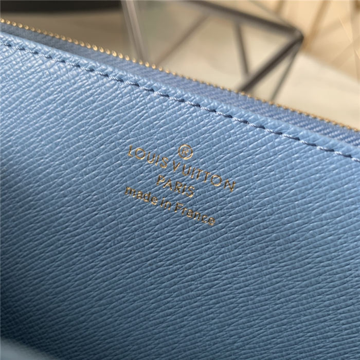 Louis Vuitton ZIPPY WALLET Monogram Blue-inside High