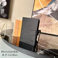 Louis Vuitton SMALL RING AGENDA COVER Taiga Black High