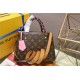 Louis Vuitton Montaigne BB Bag With Braided Handle Monogram M44671