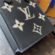 Louis Vuitton PETIT SAC PLAT Monogram Empreinte Black/Beige M57937 Mid