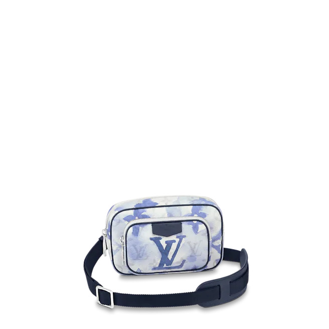 Louis Vuitton OUTDOOR POUCH Monogram Watercolor Blue coated canvas M45763 High