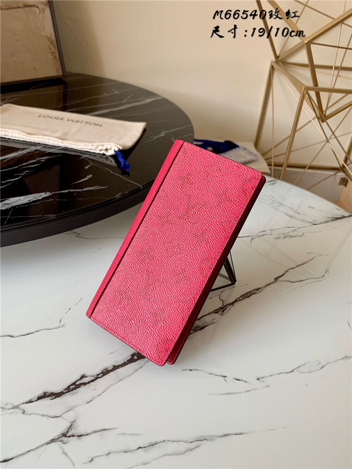 Louis Vuitton BRAZZA WALLET Taïgarama Red M66540 High