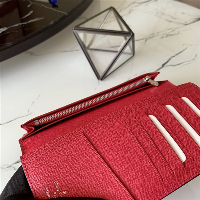 Louis Vuitton BRAZZA WALLET Taïgarama Red M66540 High