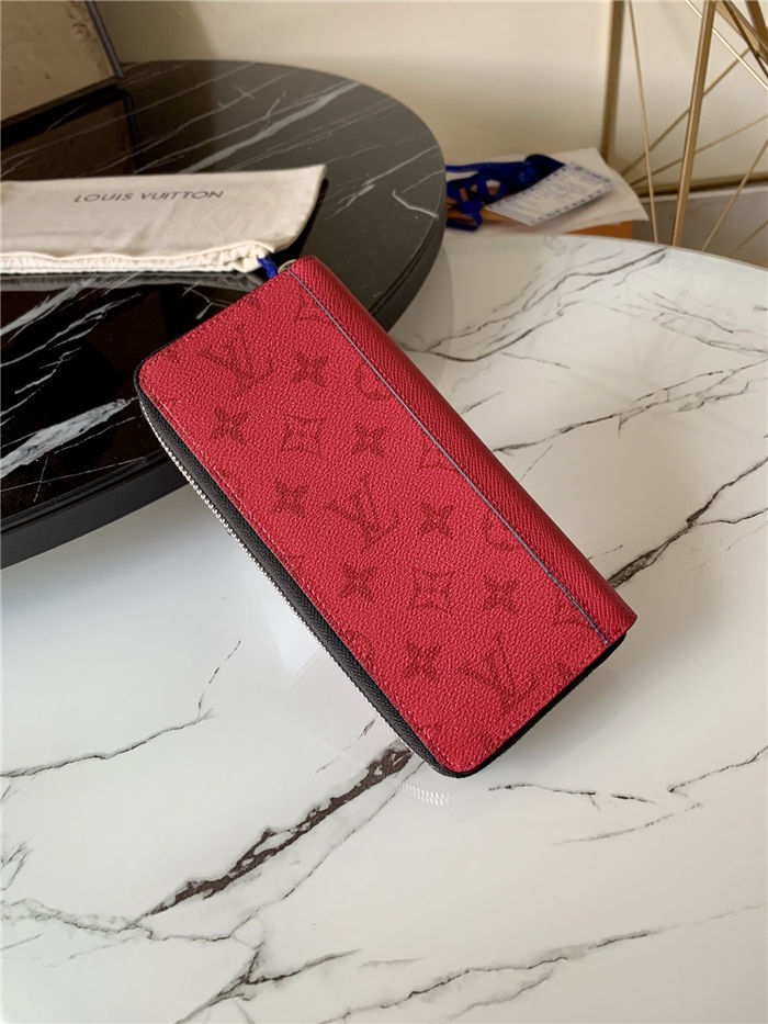 Louis Vuitton ZIPPY WALLET Vertica Taïgarama Red M63095 High