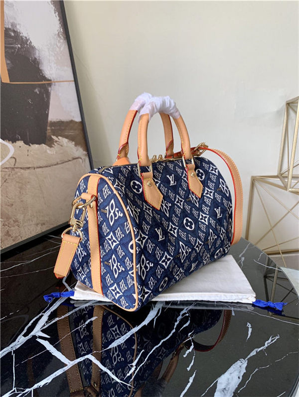 Louis Vuitton SINCE 1854 SPEEDY BANDOULIÈRE 25 Blue M57400 High