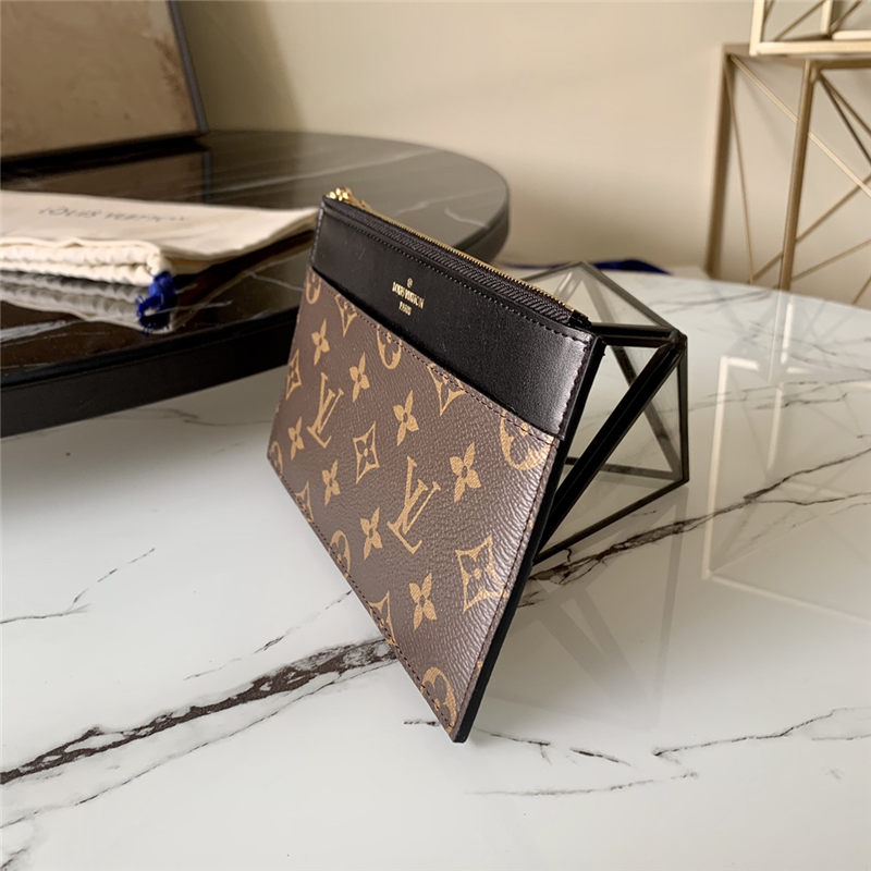 Louis Vuitton SLIM PURSE Monogram Black M80348 High