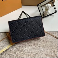 Louis Vuitton VAVIN CHAIN WALLET Monogram Empreinte Navy High