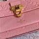 Louis Vuitton VAVIN CHAIN WALLET Monogram Empreinte Pink High