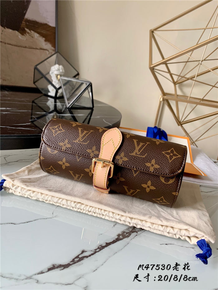 Louis Vuitton 3 WATCH CASE Monogram M45730 High