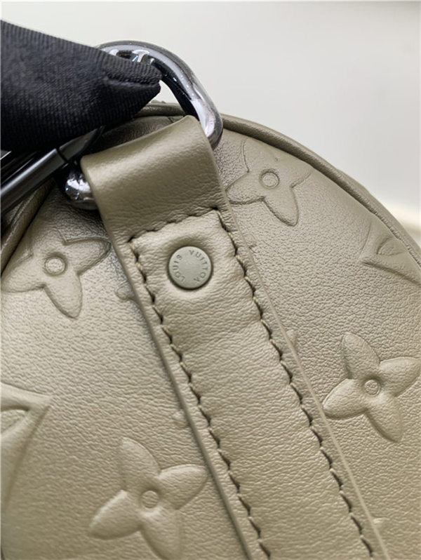 Louis Vuitton Keepall XS Monogram Seal cowhide leather Khaki M57961 High