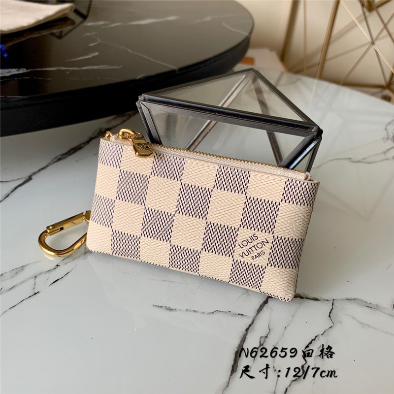 Louis Vuitton KEY POUCH Damier Azur N62659 High