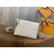 Louis Vuitton COUSSIN PM Monogram-embossed puffy lambskin High