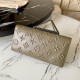 Louis Vuitton BRAZZA WALLET Monogram Seal cowhide leather Khaki M80503 High