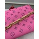 Louis Vuitton COUSSIN PM Monogram-embossed puffy lambskin Pink/Purple M58626 High