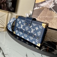 Louis Vuitton PETITE MALLE Monogram Denim Blue M59717 High