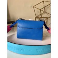 Louis Vuitton TWIST PM Epi Leather With Braided Twist Lock Blue M57669 High