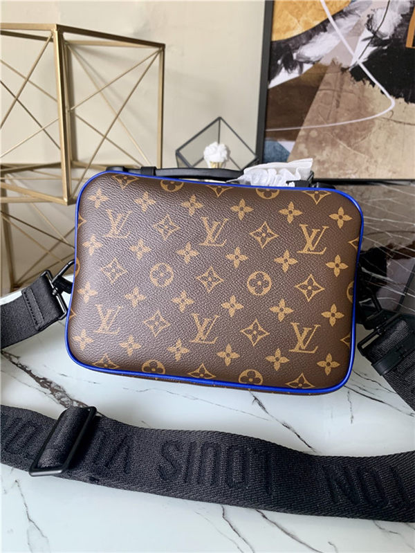 Louis Vuitton S LOCK MESSENGER Monogram Blue M45863 High